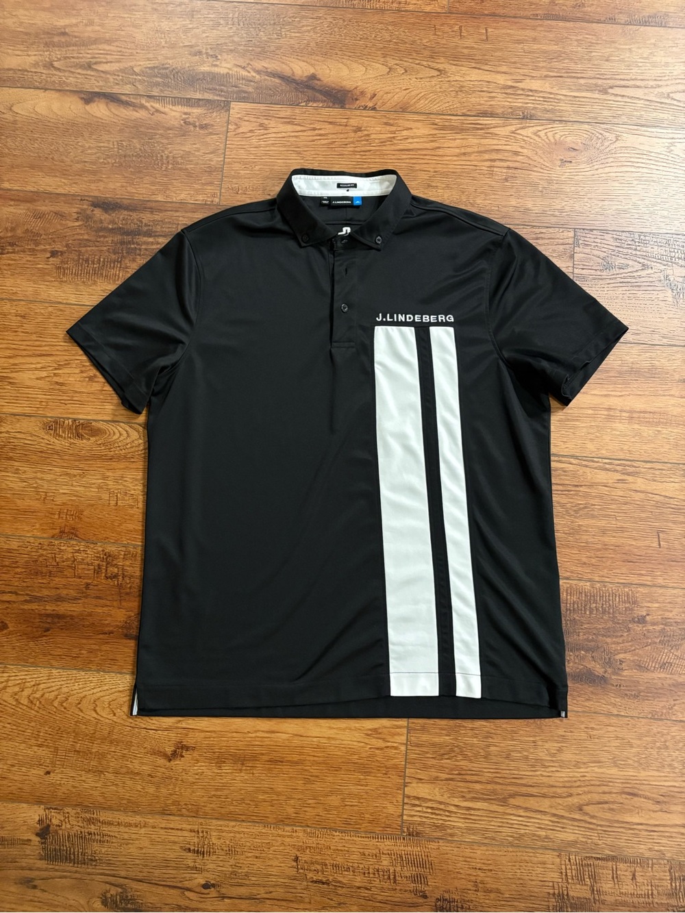 J.Lindeberg Fieldsensor 2.0 Golf Polo Shirt XXL Black Regular Fit